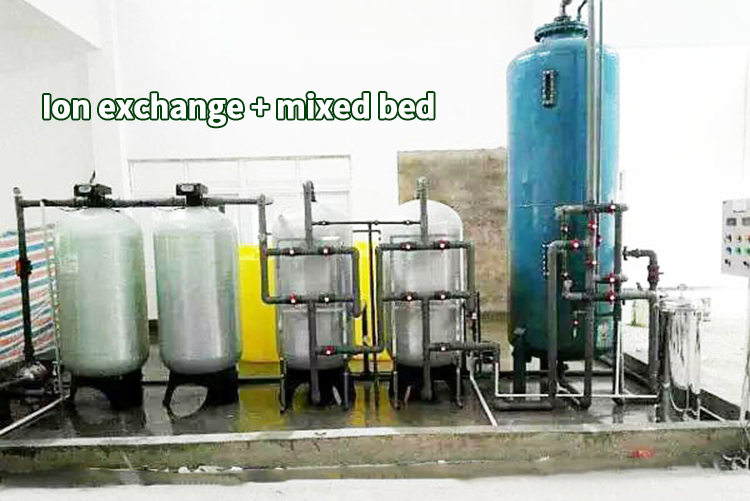 Anion exchange water treatment filter